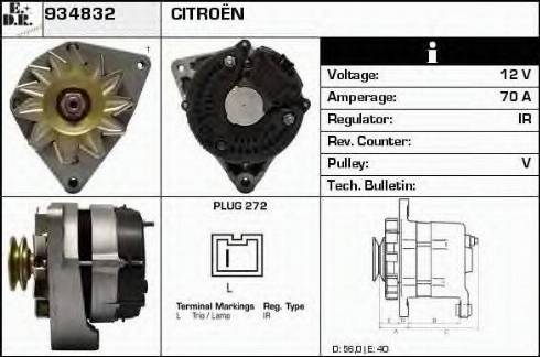 EDR 934832 - Ģenerators www.autospares.lv