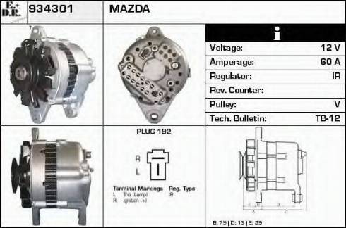 EDR 934301 - Ģenerators autospares.lv