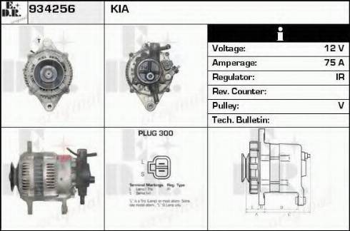 EDR 934256 - Генератор www.autospares.lv