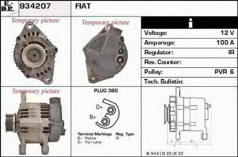 EDR 934207 - Ģenerators www.autospares.lv