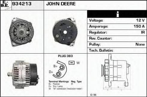 EDR 934213 - Генератор www.autospares.lv