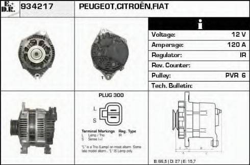 EDR 934217 - Ģenerators www.autospares.lv