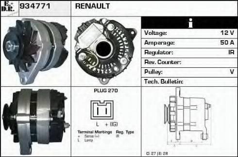 EDR 934771 - Ģenerators autospares.lv