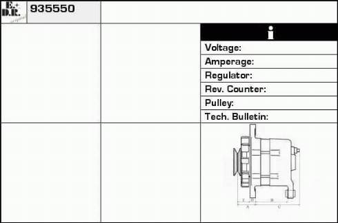 EDR 935550 - Ģenerators autospares.lv