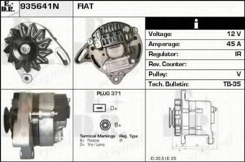 EDR 935641N - Генератор www.autospares.lv