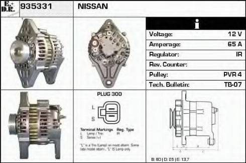 EDR 935331 - Генератор www.autospares.lv