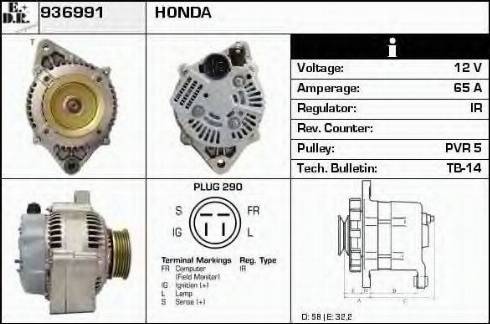 EDR 936991 - Ģenerators autospares.lv