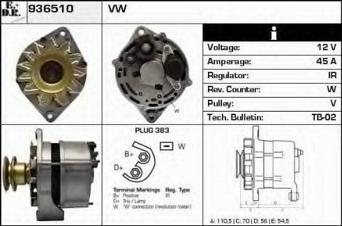 EDR 936510 - Ģenerators autospares.lv