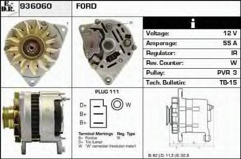 EDR 936060 - Alternator www.autospares.lv