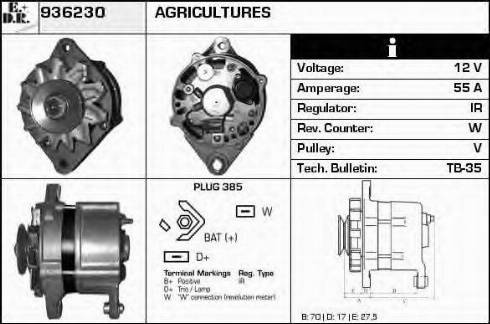 EDR 936230 - Генератор www.autospares.lv