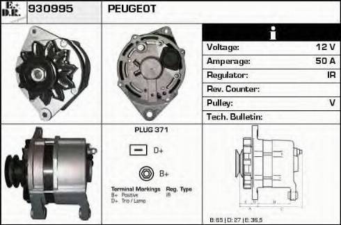 EDR 930995 - Генератор www.autospares.lv