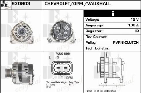 EDR 930903 - Генератор www.autospares.lv