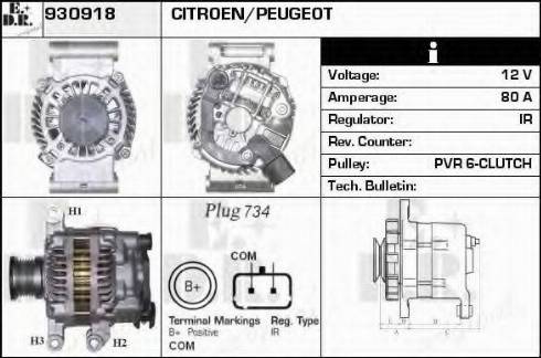 EDR 930918 - Ģenerators autospares.lv