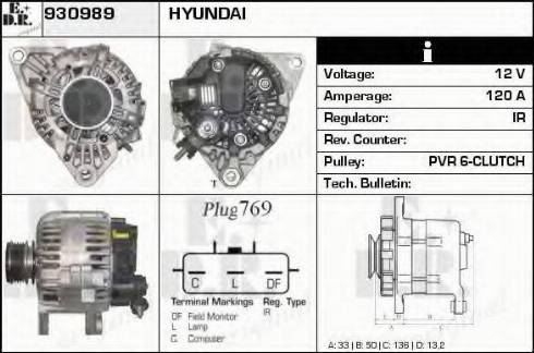 EDR 930989 - Ģenerators www.autospares.lv