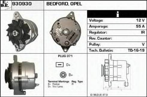 EDR 930930 - Alternator www.autospares.lv