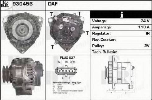 EDR 930456 - Ģenerators autospares.lv