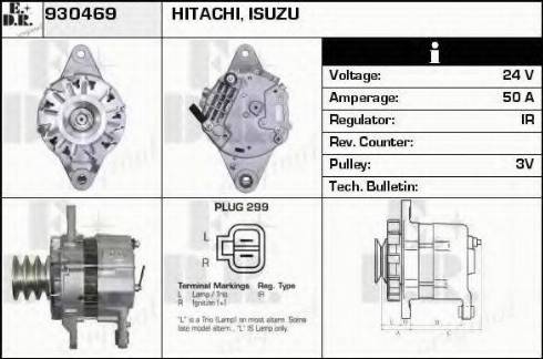 EDR 930469 - Ģenerators www.autospares.lv