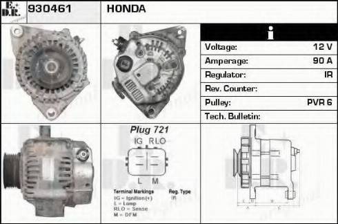 EDR 930461 - Ģenerators www.autospares.lv