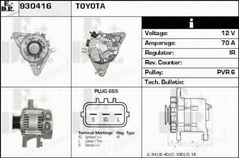 EDR 930416 - Ģenerators autospares.lv