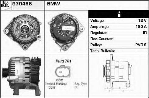 EDR 930488 - Генератор www.autospares.lv