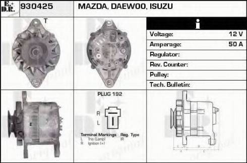 EDR 930425 - Ģenerators www.autospares.lv