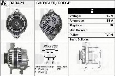 EDR 930421 - Генератор www.autospares.lv