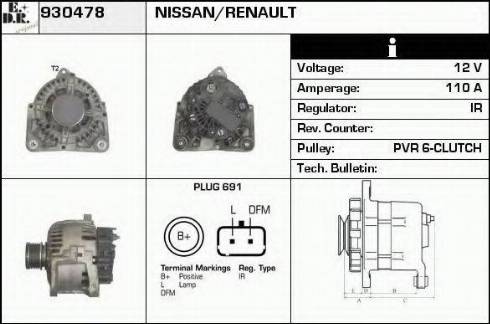 EDR 930478 - Ģenerators autospares.lv