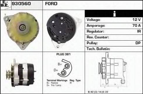 EDR 930560 - Генератор www.autospares.lv