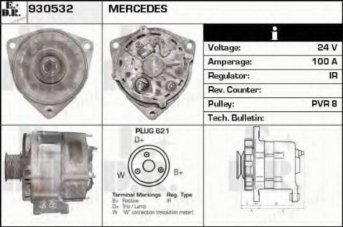 EDR 930532 - Ģenerators www.autospares.lv