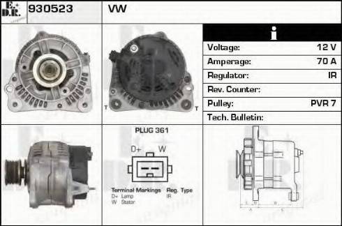 EDR 930523 - Ģenerators www.autospares.lv