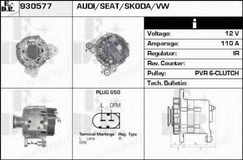 EDR 930577 - Ģenerators www.autospares.lv