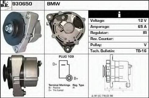 EDR 930650 - Генератор www.autospares.lv