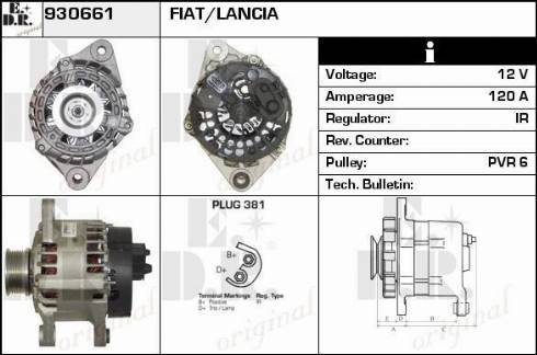 EDR 930661 - Ģenerators www.autospares.lv