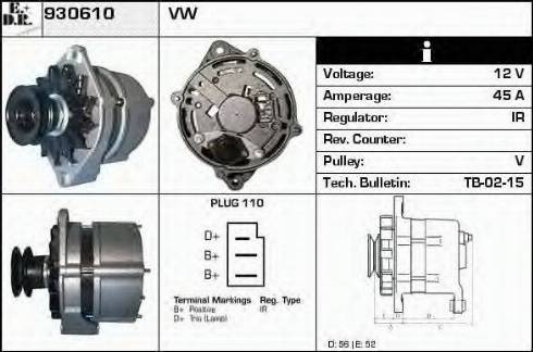 EDR 930610 - Генератор www.autospares.lv