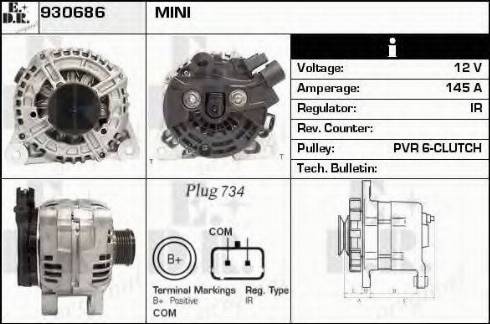 EDR 930686 - Ģenerators autospares.lv