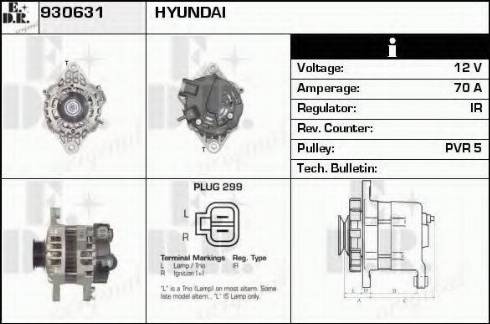 EDR 930631 - Генератор www.autospares.lv