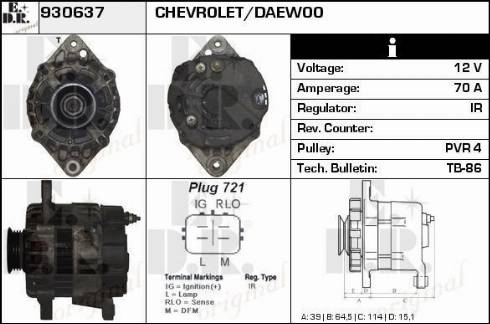 EDR 930637 - Ģenerators autospares.lv