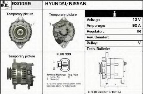 EDR 930099 - Alternator www.autospares.lv