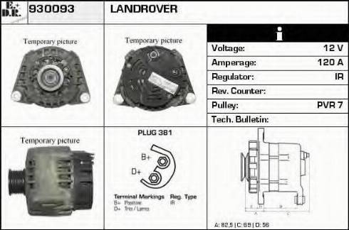 EDR 930093 - Ģenerators www.autospares.lv