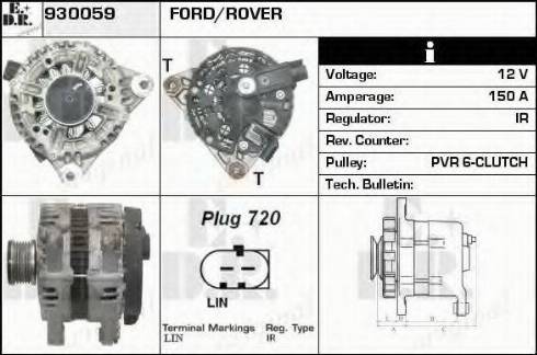 EDR 930059 - Генератор www.autospares.lv