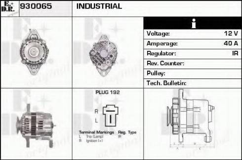 EDR 930065 - Alternator www.autospares.lv