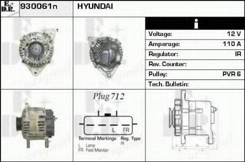 EDR 930061N - Ģenerators www.autospares.lv