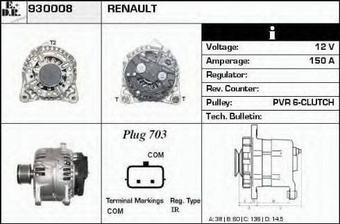 EDR 930008 - Ģenerators autospares.lv