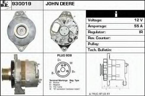 EDR 930019 - Alternator www.autospares.lv