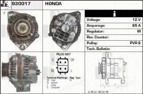 EDR 930017 - Генератор www.autospares.lv