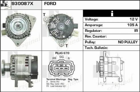 EDR 930087X - Ģenerators www.autospares.lv