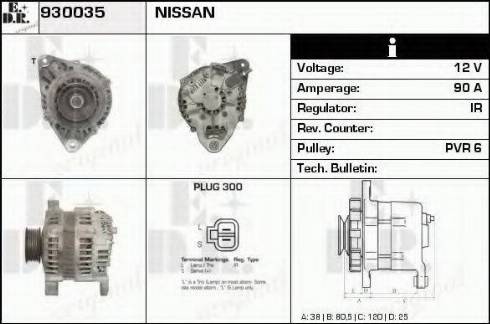 EDR 930035 - Генератор www.autospares.lv