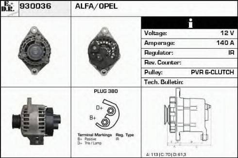 EDR 930036 - Ģenerators autospares.lv