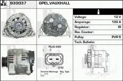 EDR 930037 - Ģenerators www.autospares.lv