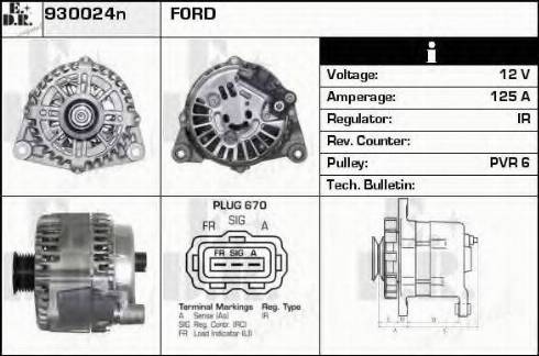 EDR 930024N - Alternator www.autospares.lv